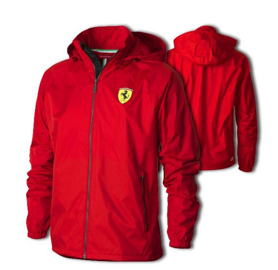 Ferrari unisex hooded windbreaker leichte jacke gr. l rot fashion ... Küche ferrari rot